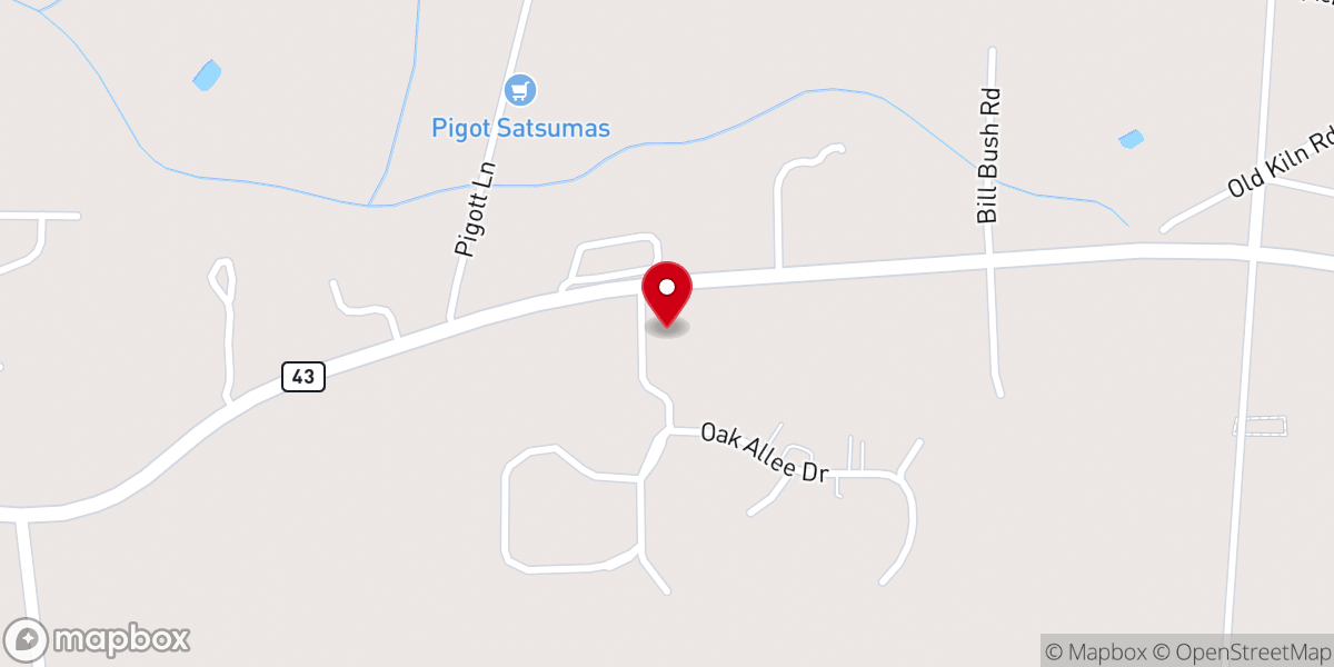 Map showing location of Redemption Church of Picayune