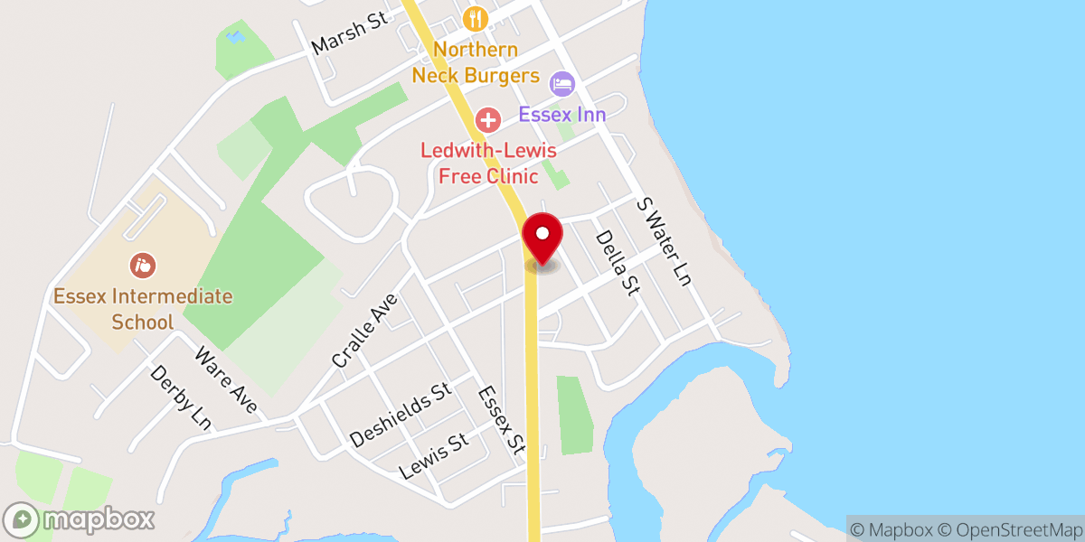 Map showing location of ACME Ice Cream Parlor