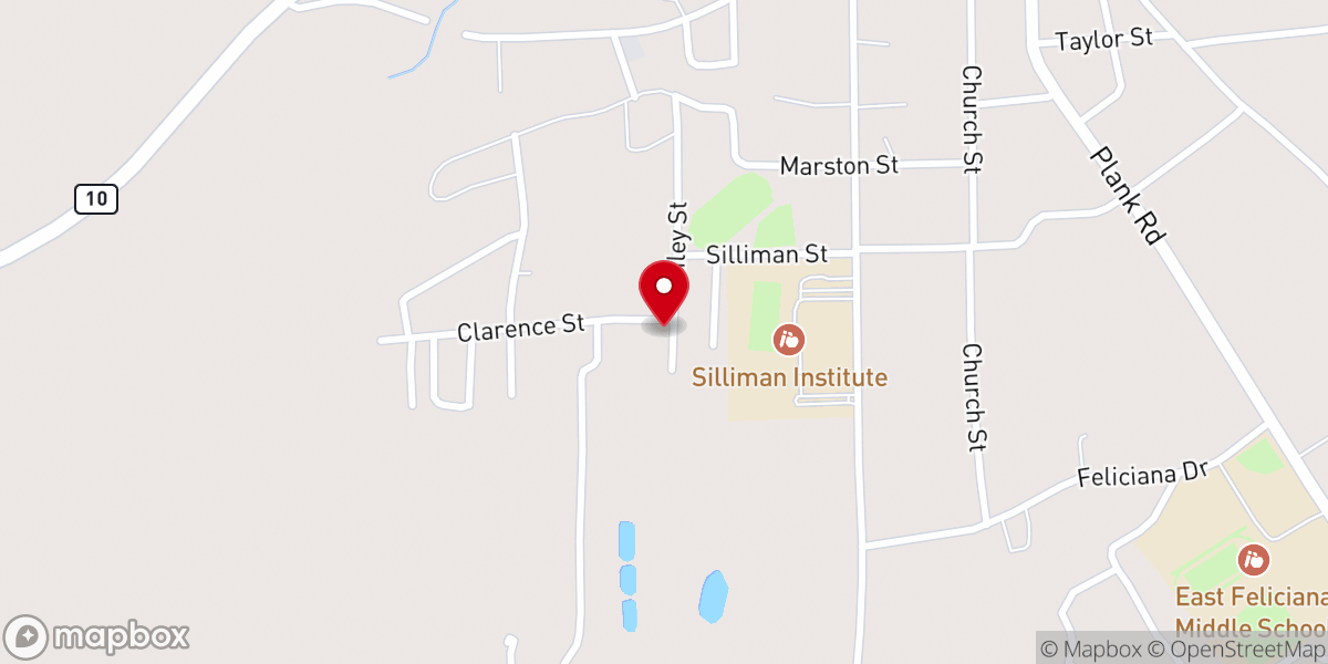 Map showing location of Hyman Chapel Ame