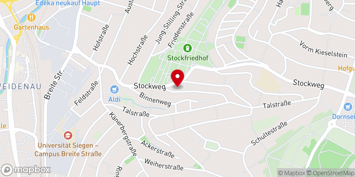 Map showing location of Heilig Kreuz