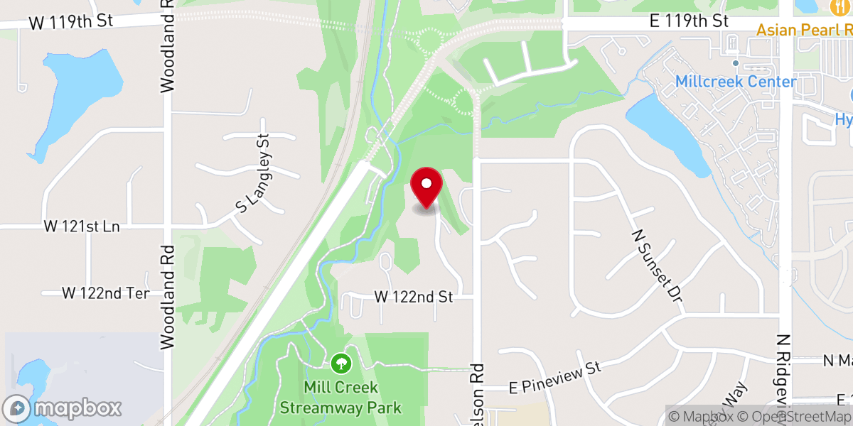 Map showing location of Oxford Missionary Baptist Church