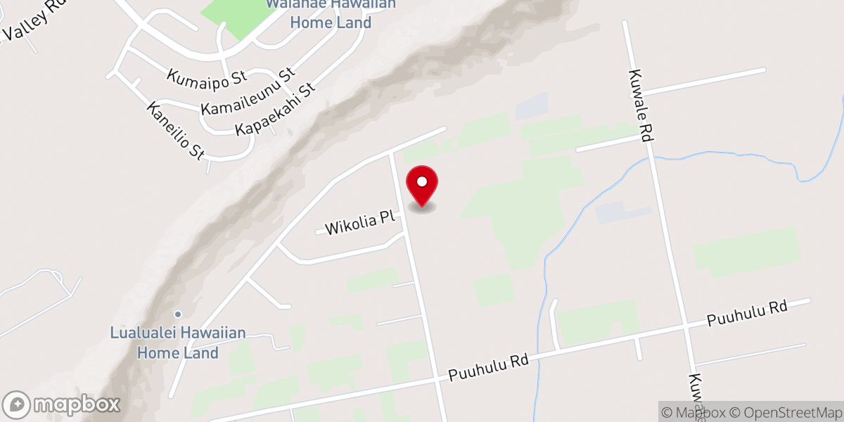 Map showing location of Waianae Samoan Church