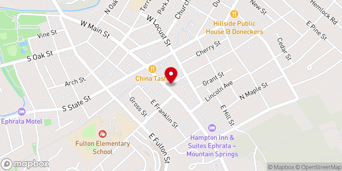 Map showing location of Unmovable Grace Reformed Church