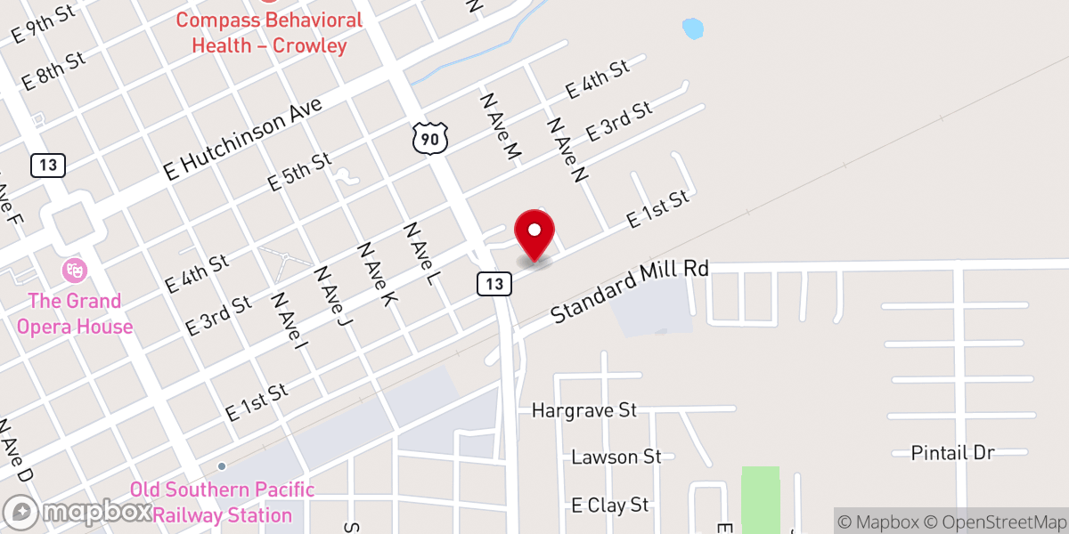 Map showing location of Acadia Council On Aging