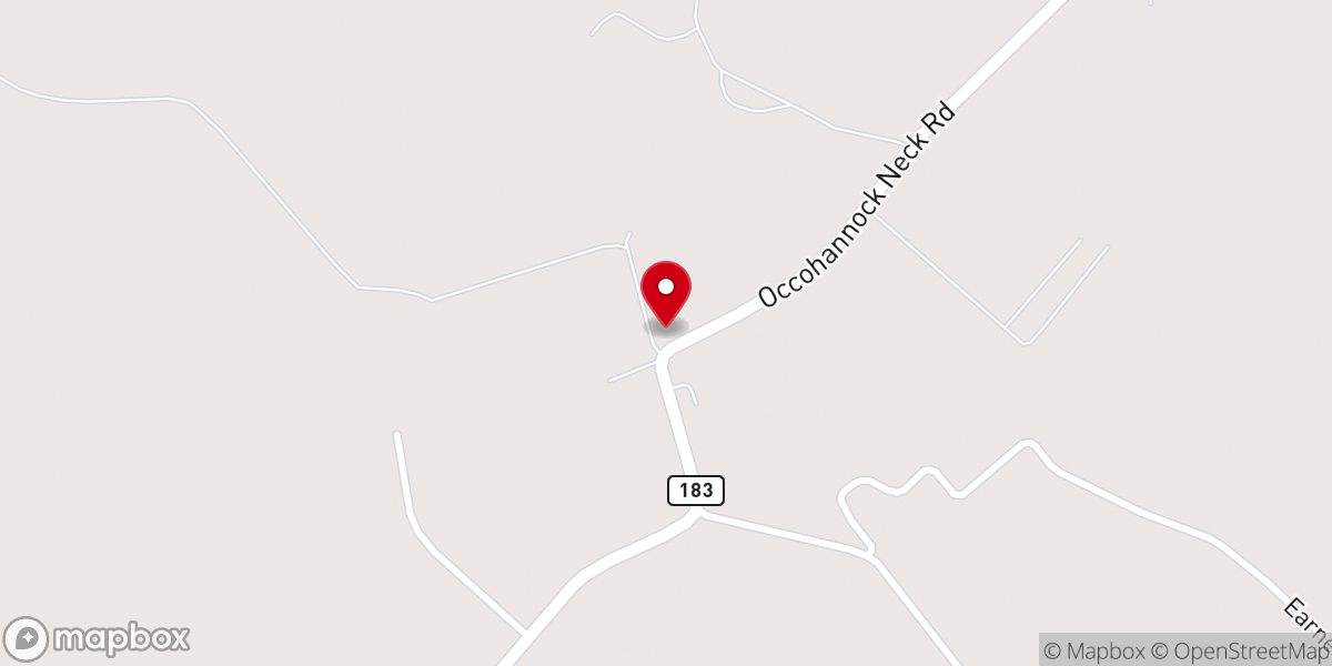Map showing location of Bethel United Methodist Church