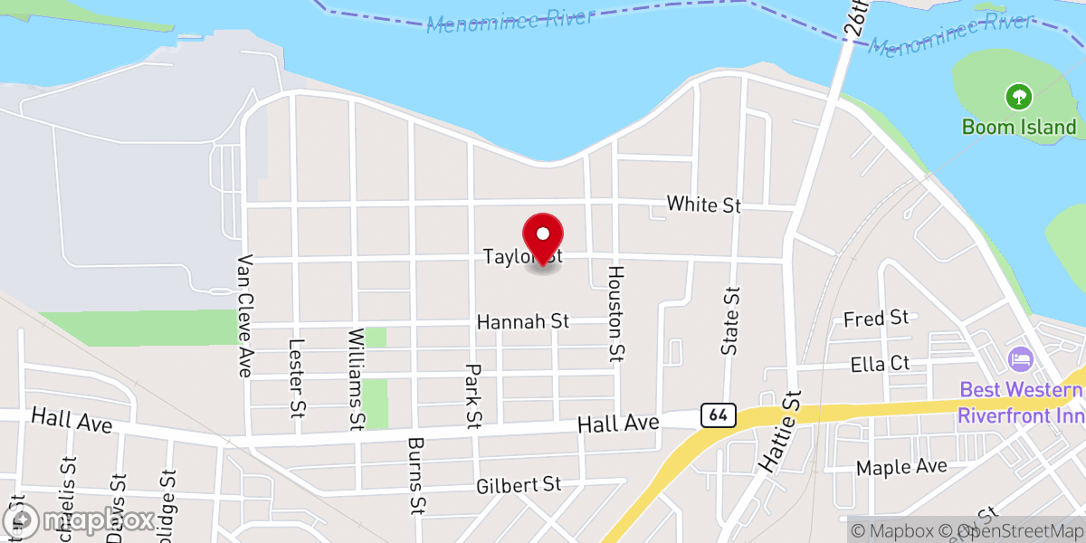 Map showing location of Holy Family Parish