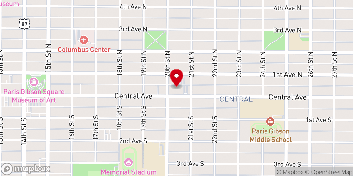 Map showing location of Ezer Ministries