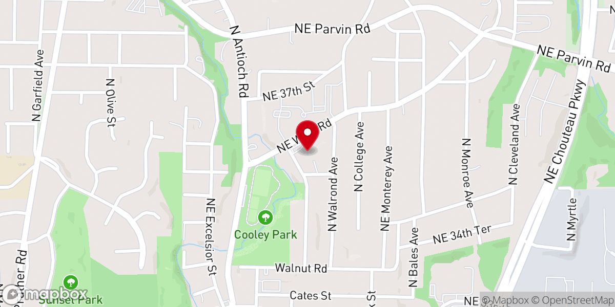 Map showing location of Avondale United Methodist Church