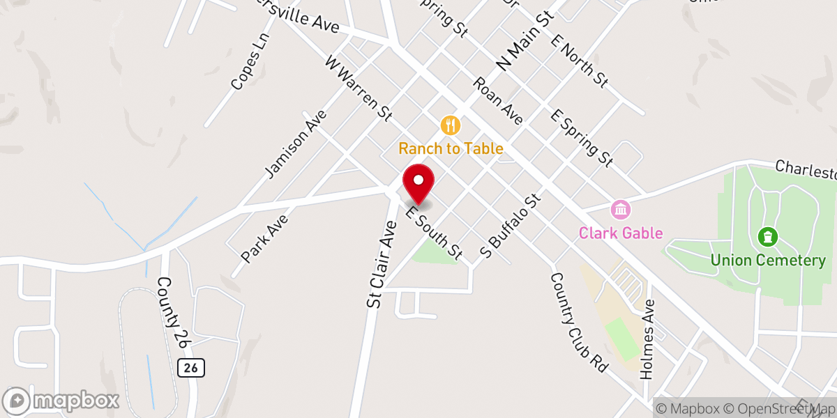 Map showing location of St Teresa of Avila Catholic Church