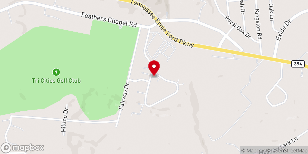 Map showing location of Cottages at Feathers Chapel, an Epcon Community