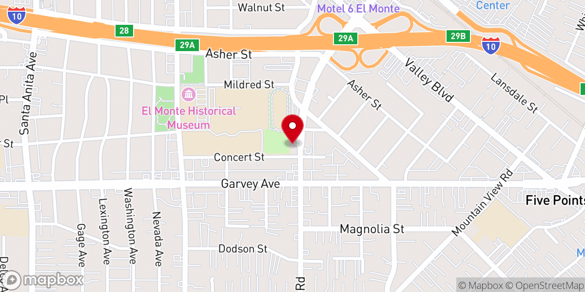 Map showing location of Joy Christian Center