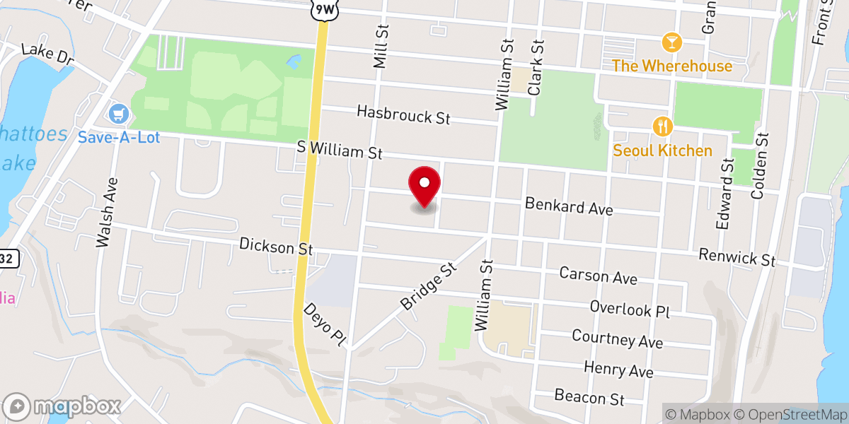 Map showing location of Saint Francis of Assisi Parish - Food Distribution Center