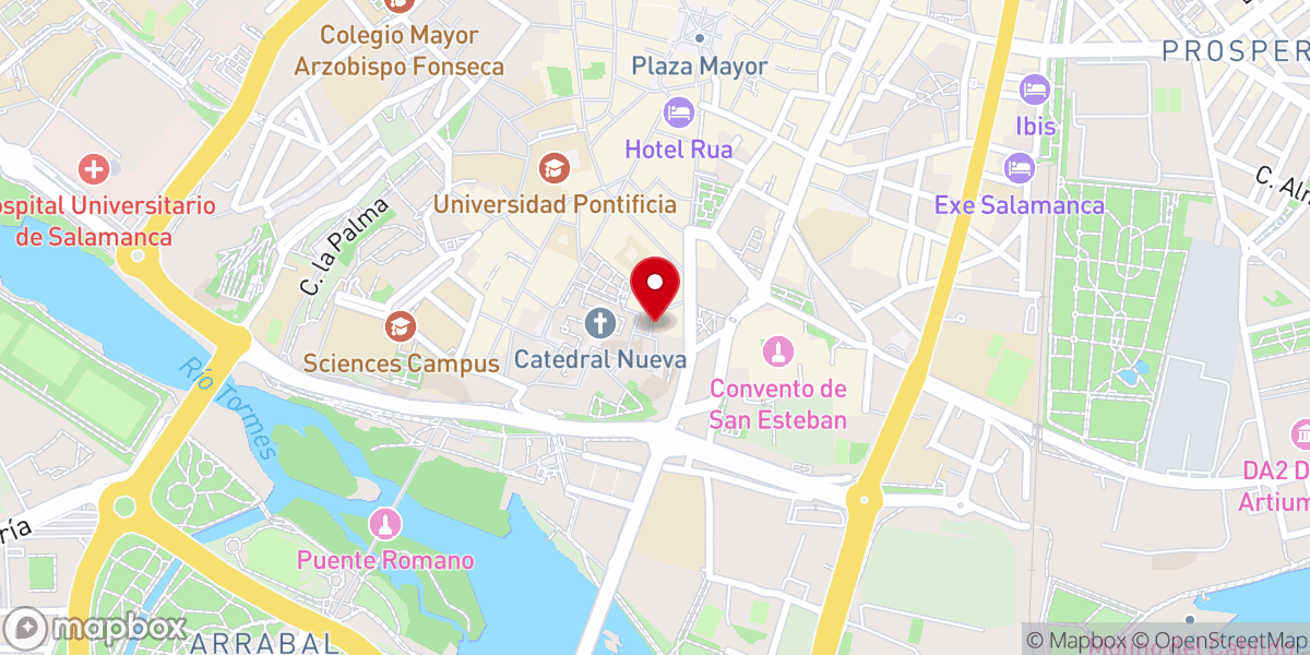 Map showing location of Padres Claretianos