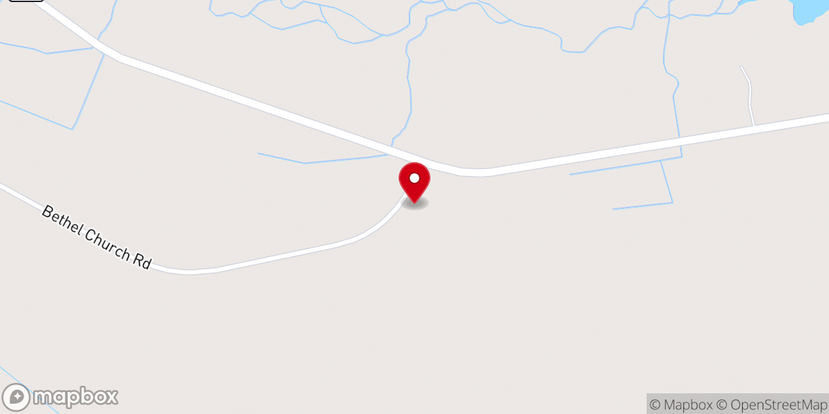 Map showing location of Bethel AME Church