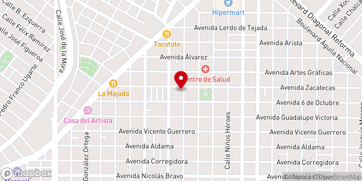 Map showing location of Berakhah Iglesia
