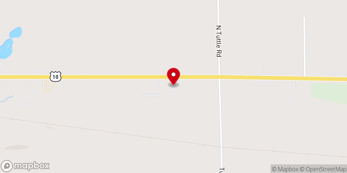 Map showing location of CrossRoads Church