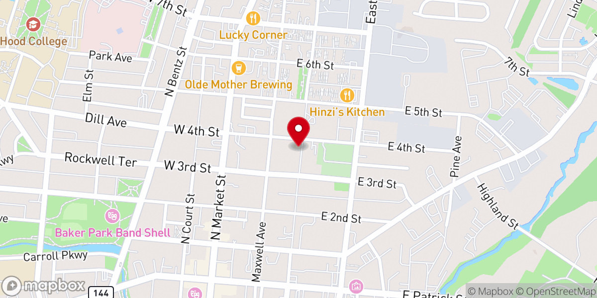 Map showing location of Quinn Chapel AME Church