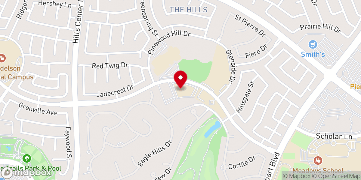 Map showing location of Temple Sinai