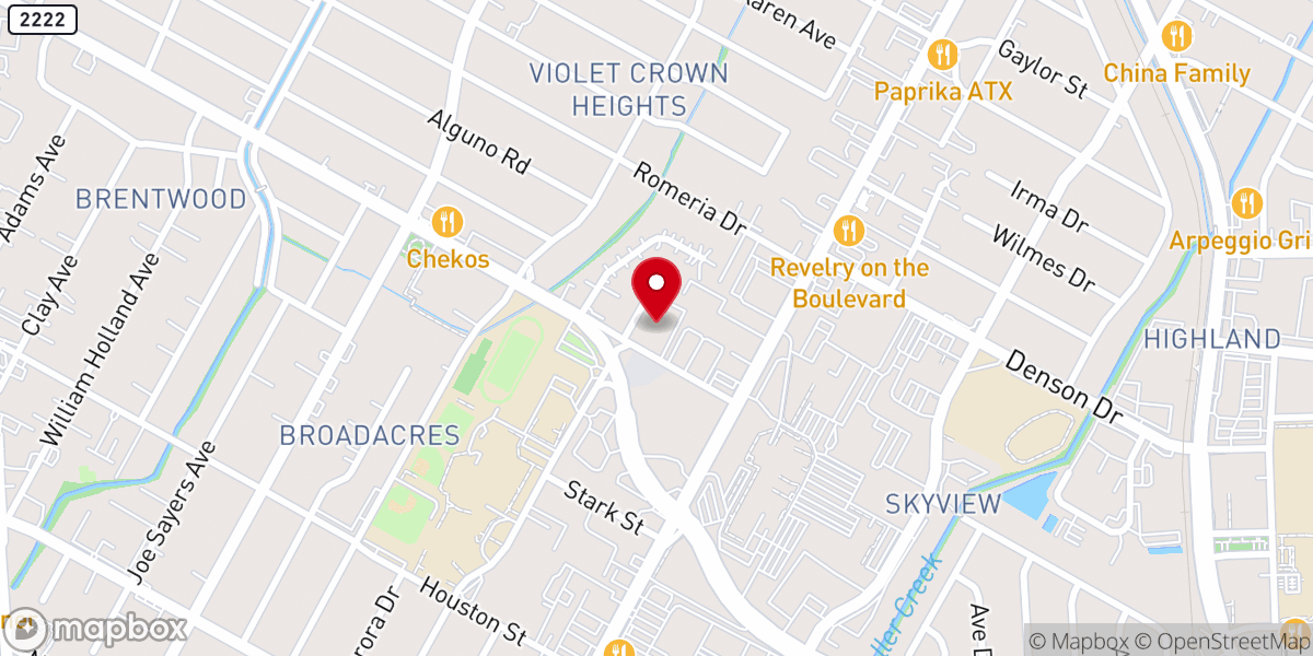 Map showing location of Koenig Lane Christian Church