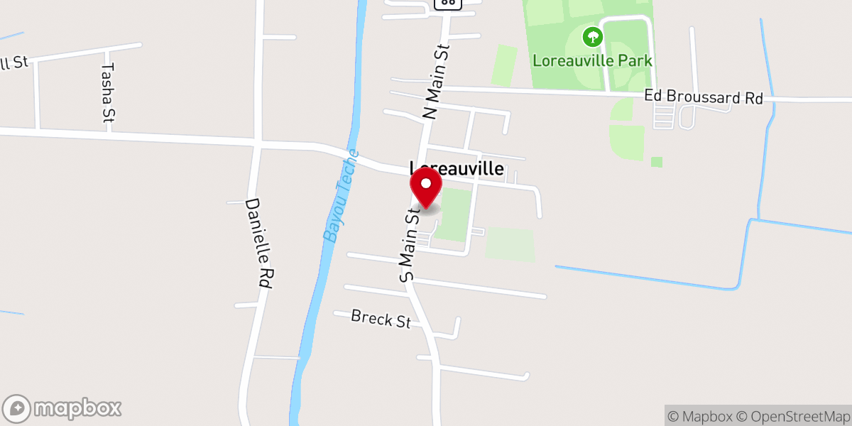 Map showing location of St Joseph Catholic Church