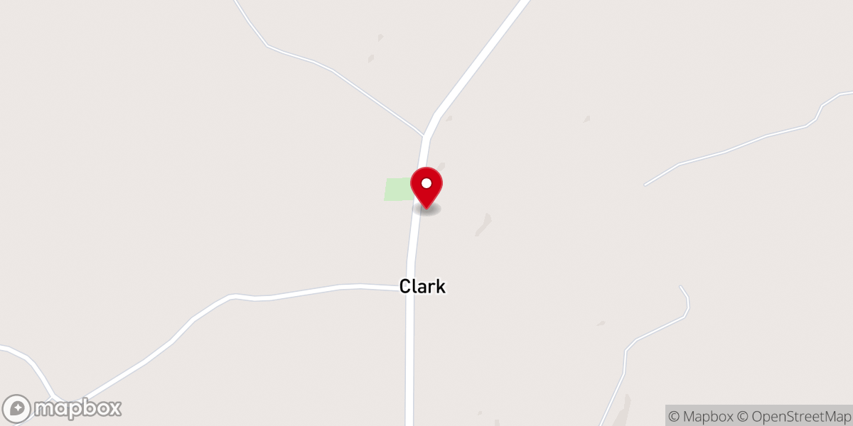 Map showing location of Fellowship Freewill Baptist Church