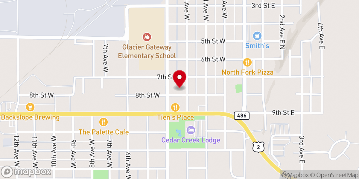 Map showing location of Canvas Church