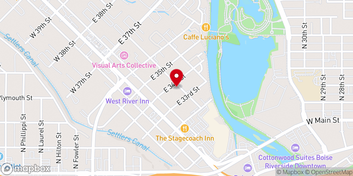 Map showing location of The Creative Space
