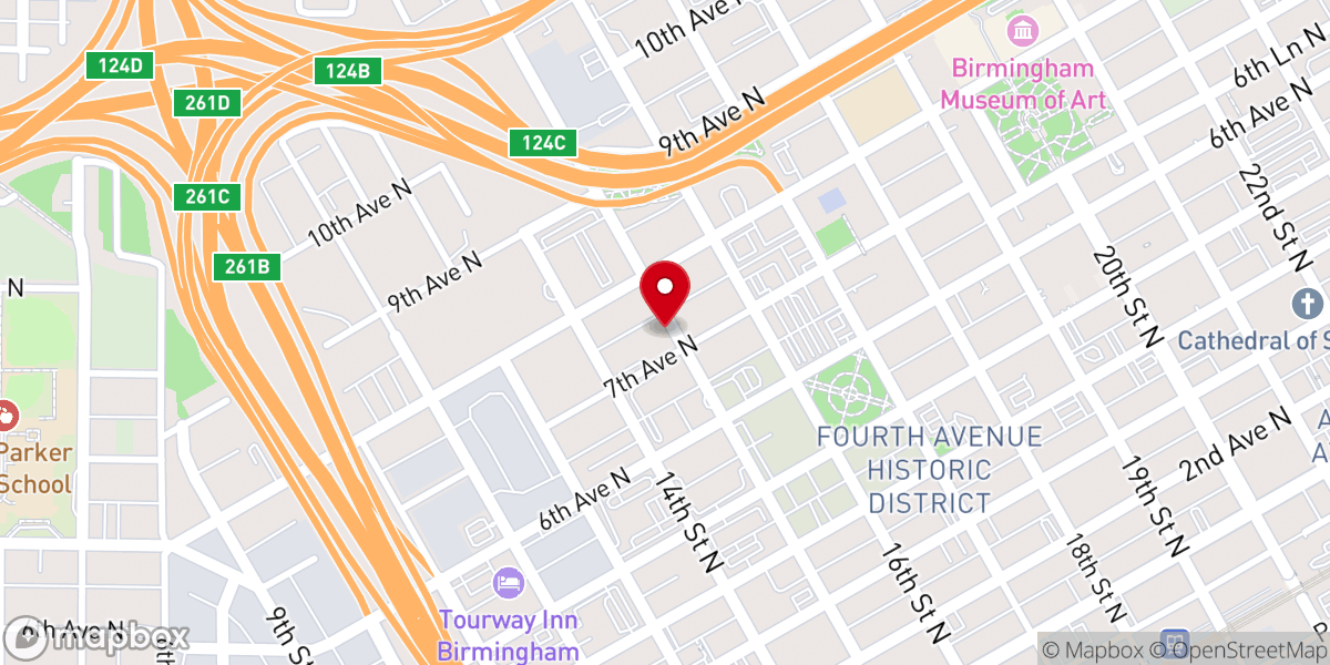 Map showing location of St John A.M.E. Church