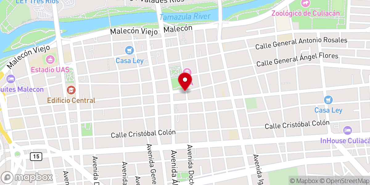 Map showing location of DIDEC de la Diócesis de Culiacán