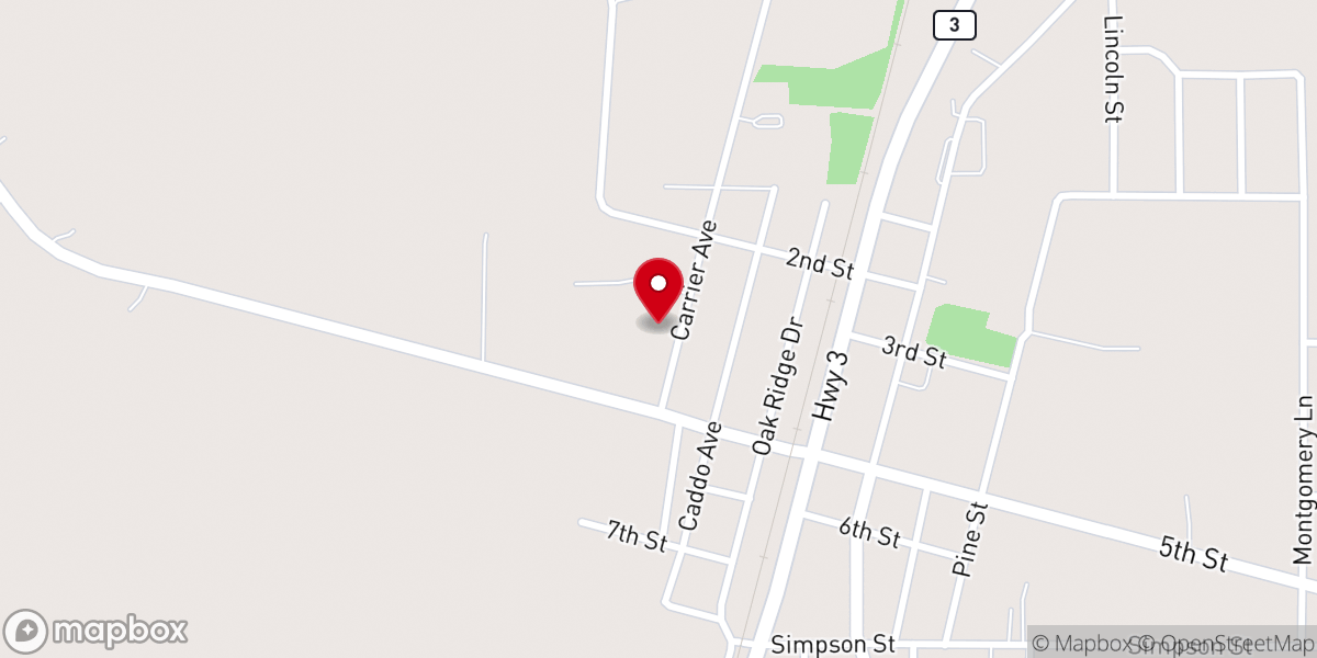 Map showing location of Queen Ester Baptist Church