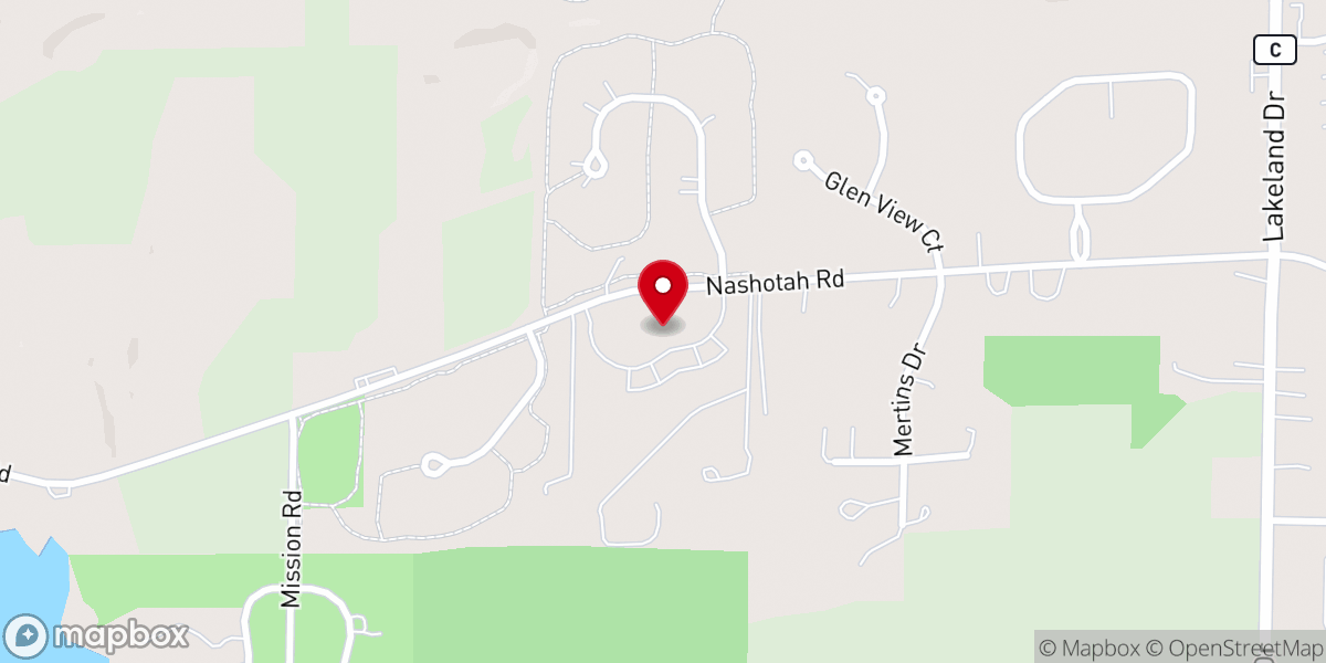 Map showing location of St. Joan of Arc Parish