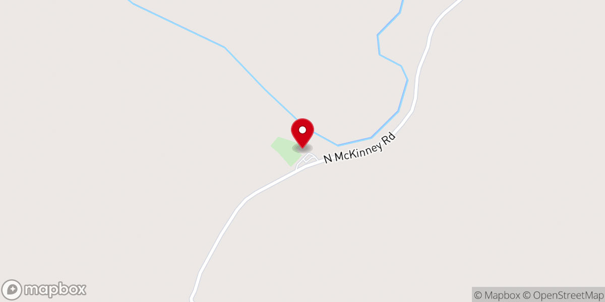 Map showing location of Antioch Church