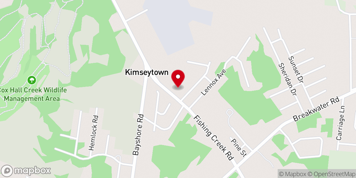 Map showing location of Covenant Bible Church