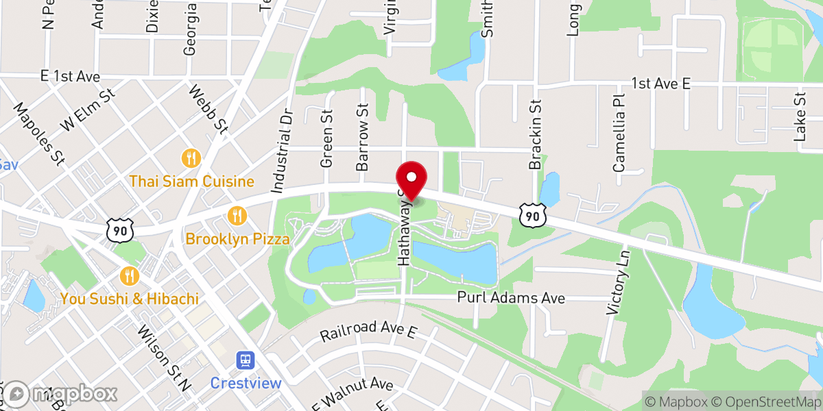 Map showing location of Knights of Columbus