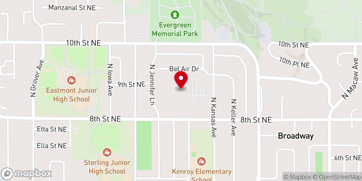 Map showing location of Holy Apostles Catholic Church