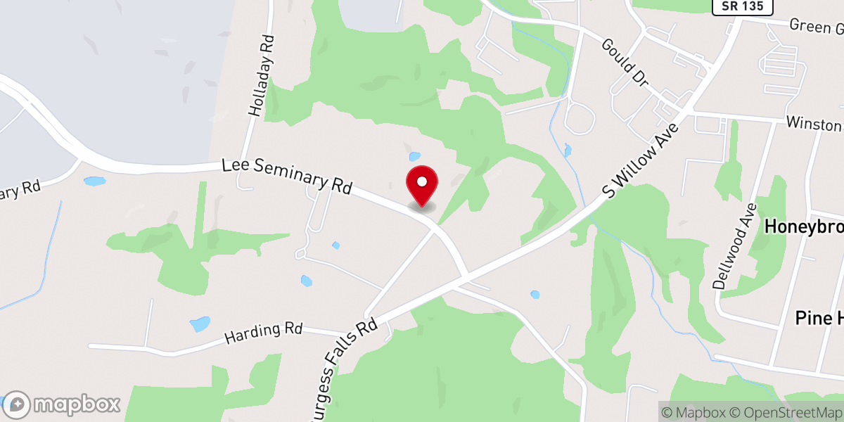 Map showing location of Lee Seminary (historical)