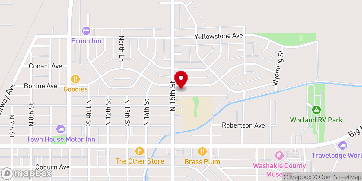 Map showing location of Zion Lutheran Church