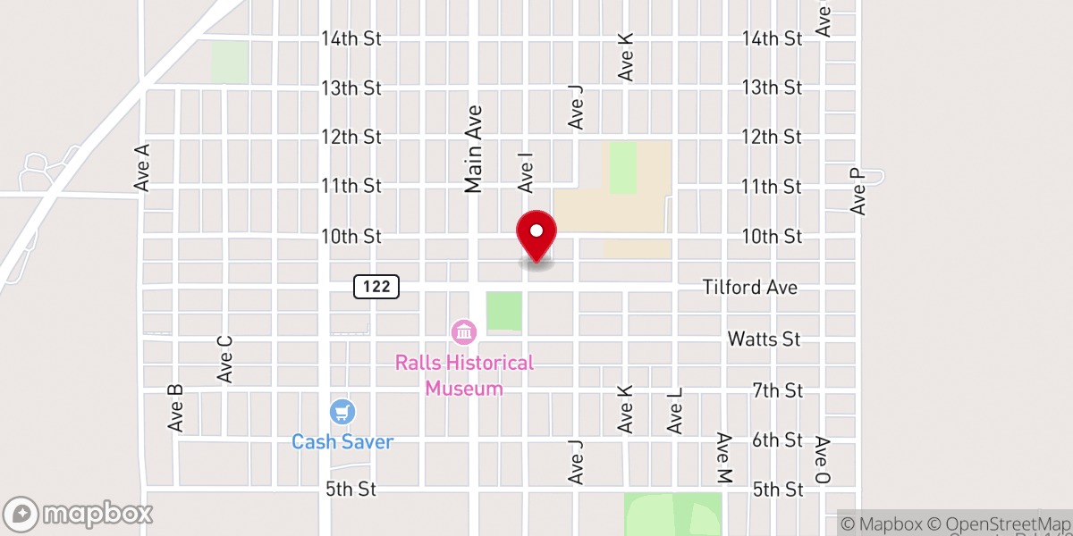 Map showing location of Emma Church of Christ