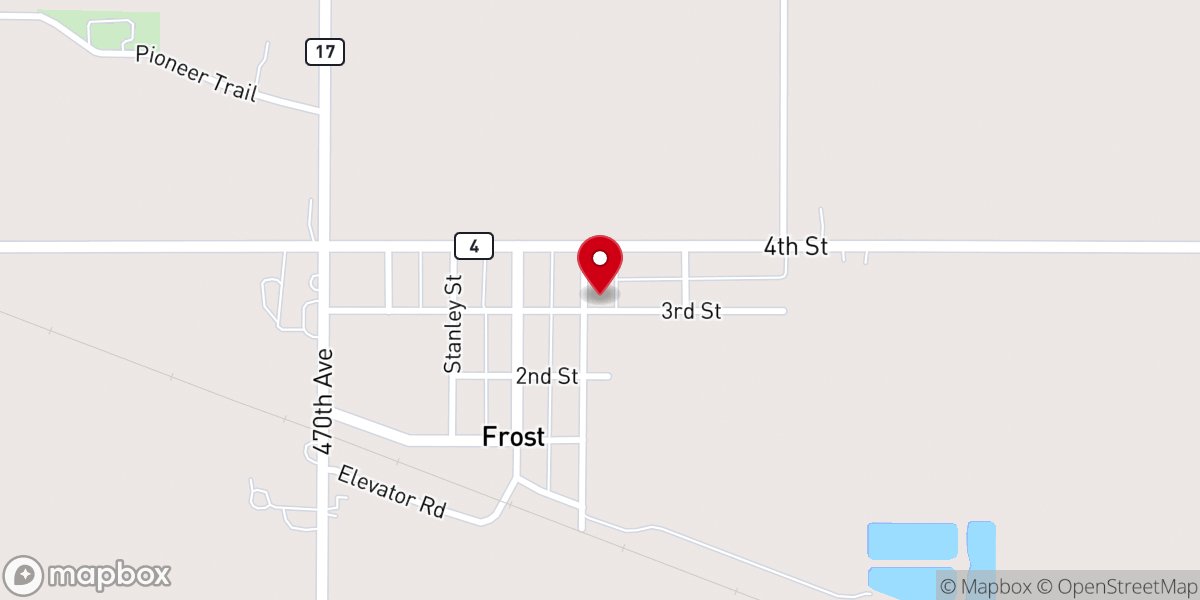 Map showing location of United Lutheran Church
