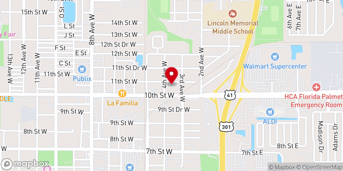Map showing location of Turner Chapel AME Church