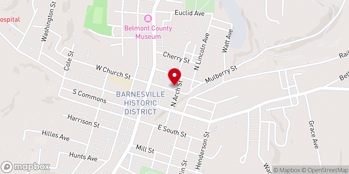 Map showing location of Barnesville Fire & EMS