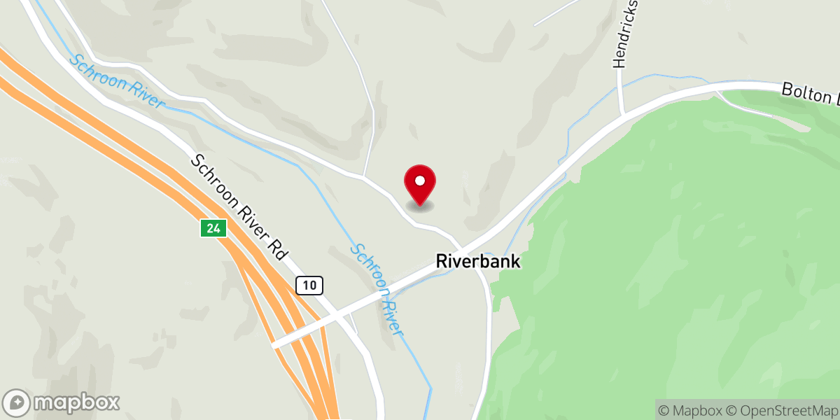 Map showing location of Skye Farm Camp and Retreat Center