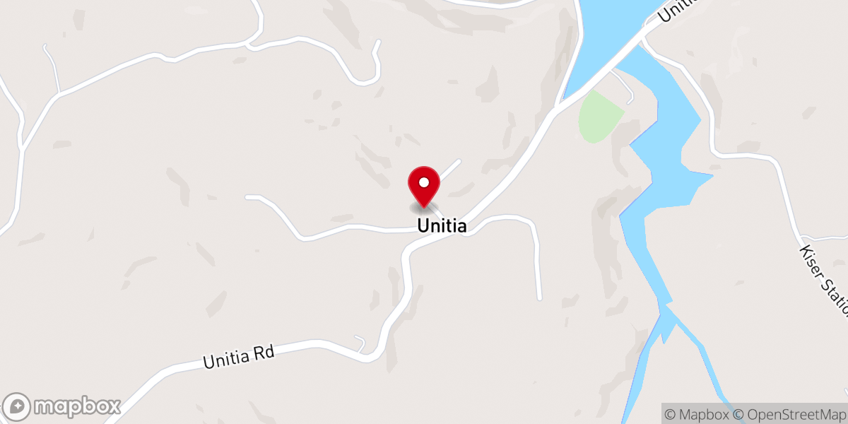 Map showing location of Unitia Free Saints and Holiness Church
