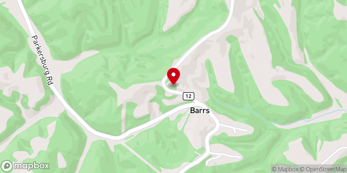 Map showing location of Bethel United Methodist Church