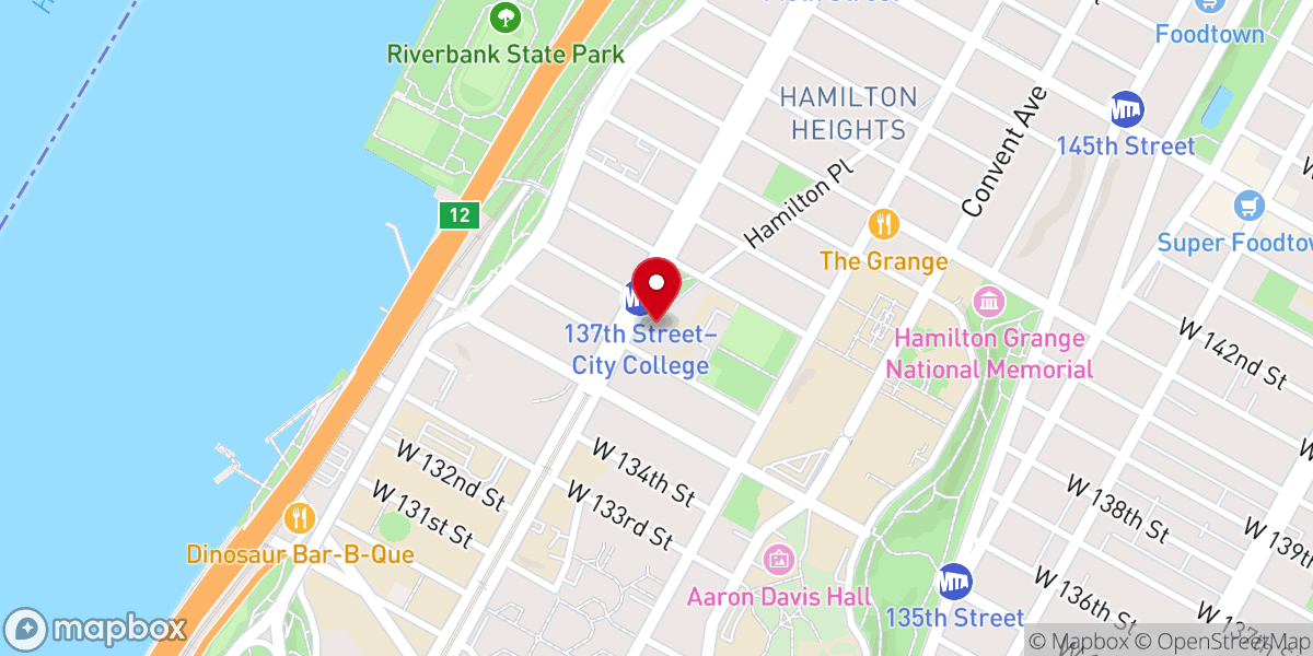 Map showing location of West Harlem Church of Christ