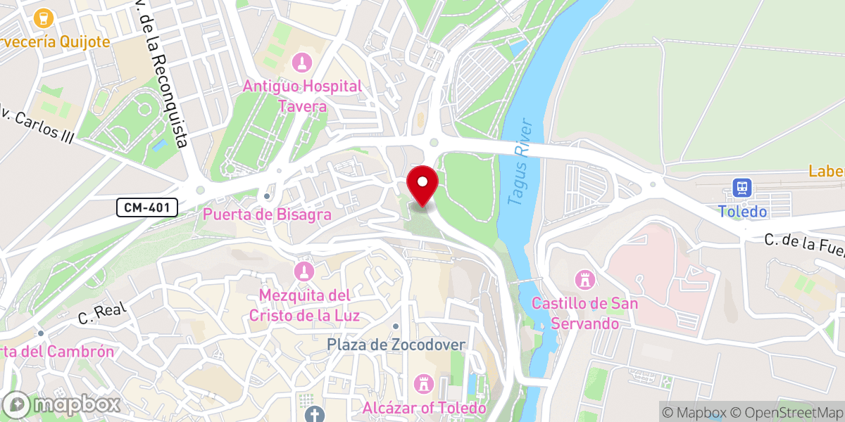 Map showing location of Ruinas del convento de dominicos de San Pablo del Granadal