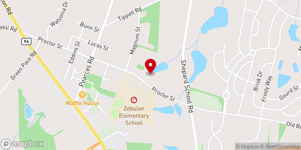 Map showing location of Beavers Chapel United Church