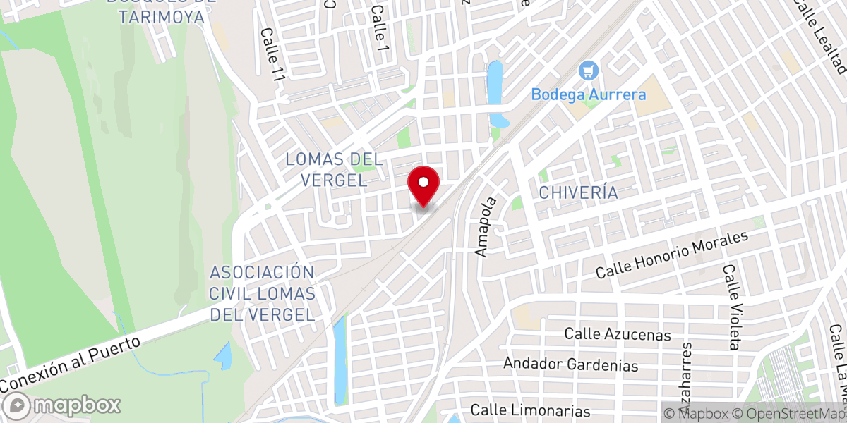 Map showing location of Rio De Aguas Vivas