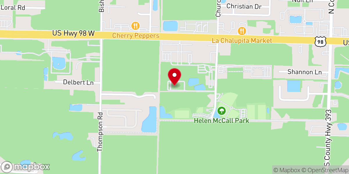 Map showing location of New Life Church