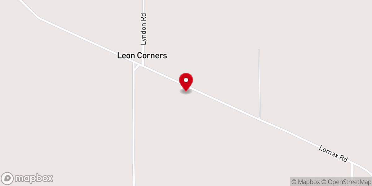 Map showing location of Leon United Methodist Church